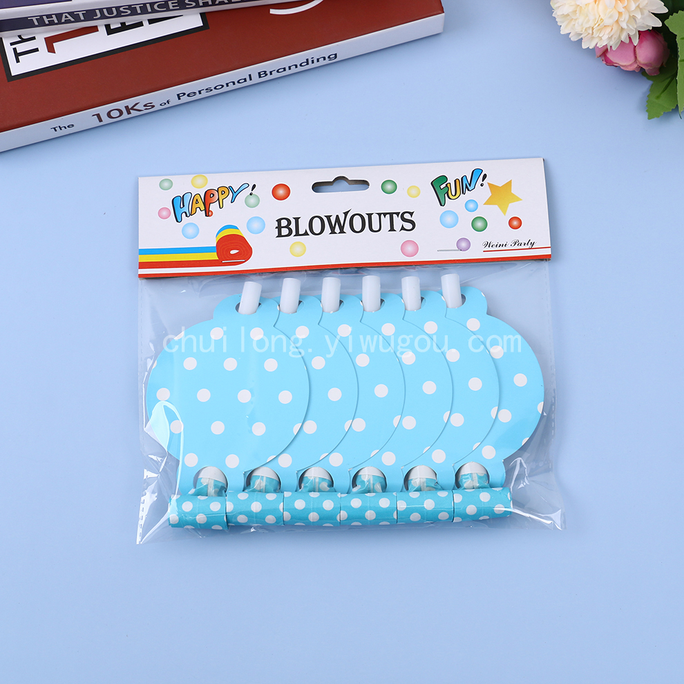 Children&#039;s Toy Flute Roll Blowouts Roll Toy Telescopic Whistle Party Horn Whistle Children&#039;s Fast Sticking Tongue out