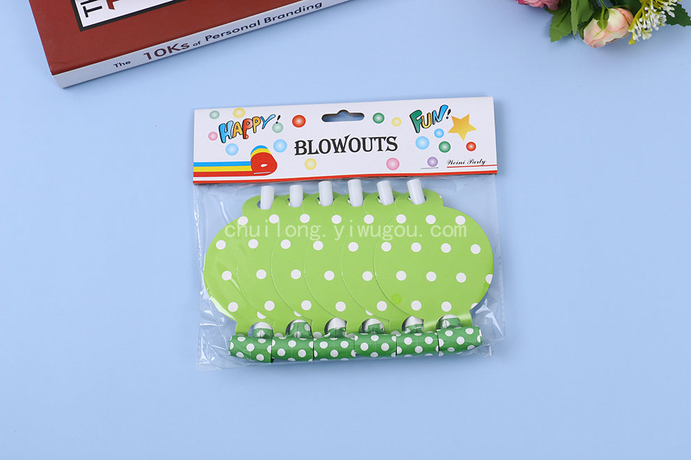 Children's Toy Flute Roll Blowouts Roll Toy Telescopic Whistle Party Horn Whistle Children's Fast Sticking Tongue out