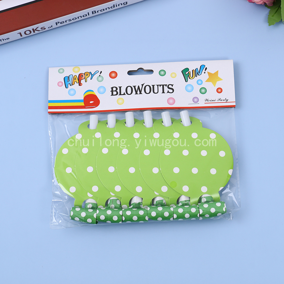 Children's Toy Flute Roll Blowouts Roll Toy Telescopic Whistle Party Horn Whistle Children's Fast Sticking Tongue out