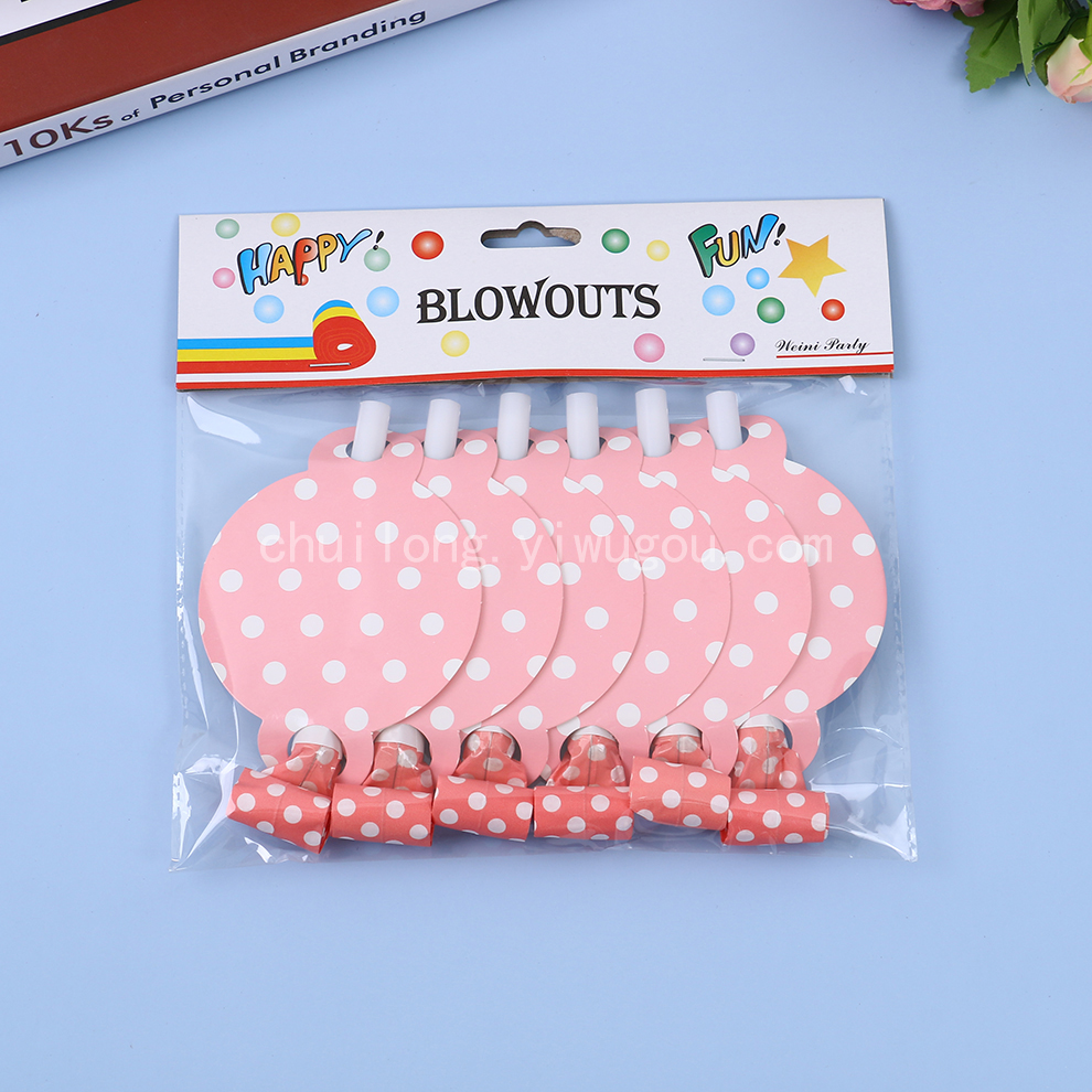 Children's Toy Flute Roll Blowouts Roll Toy Telescopic Whistle Party Horn Whistle Children's Fast Sticking Tongue out