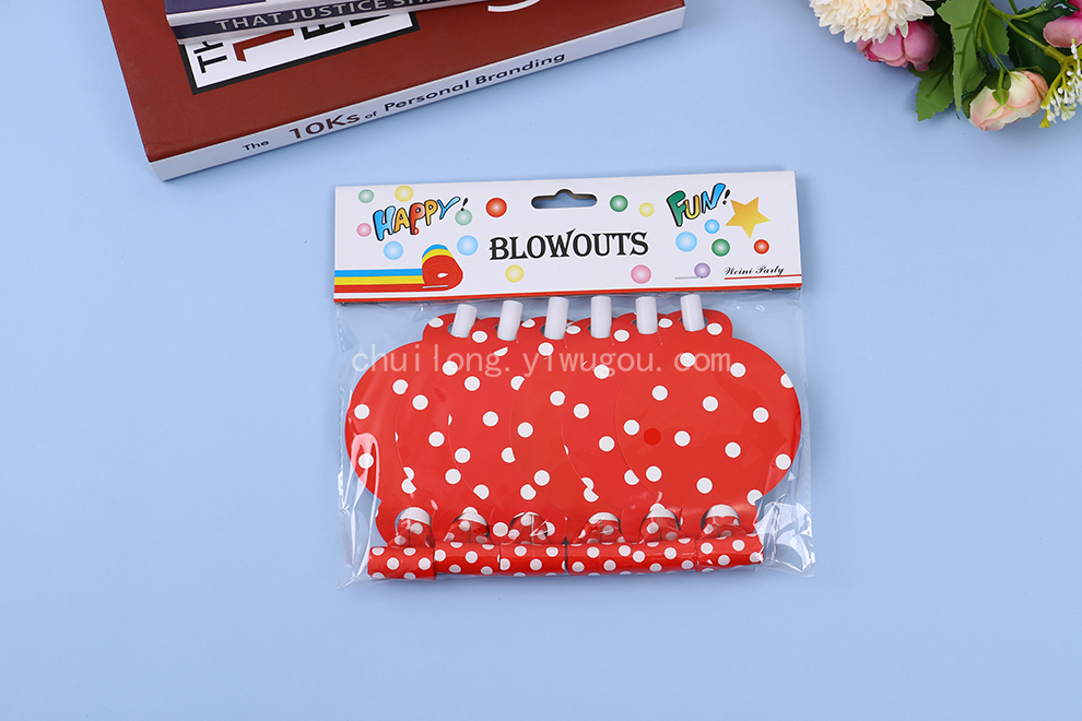 Children's Toy Flute Roll Blowouts Roll Toy Telescopic Whistle Party Horn Whistle Children's Fast Sticking Tongue out