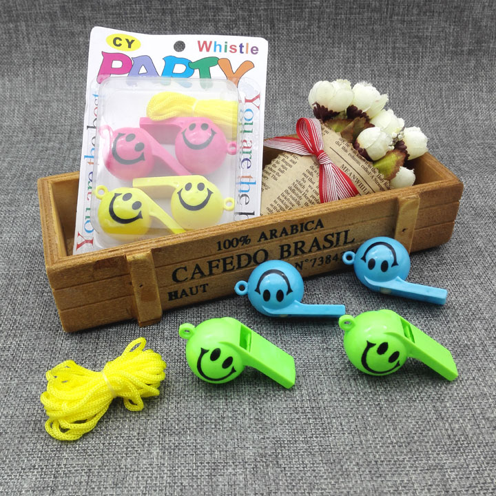 Children&#039;s Whistle Colorful Plastic Sling Whistle Kindergarten Baby Small Horn Outdoor Survival Blowing Props