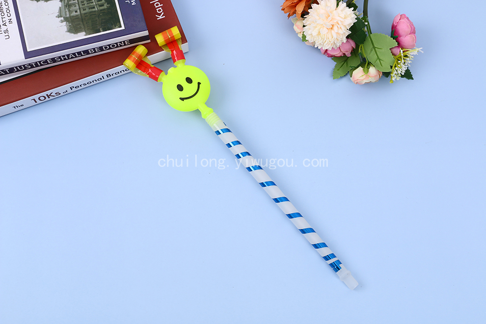 Children's Big Children's Smiling Face Blowing Dragon Roll Props Horn Whistle Baby Activity Party Stall Tongue Toy