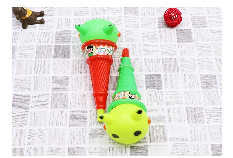 Children's Creative Ice Cream Blowouts Cartoon Sticking Tongue out Telescopic Whistle Party Horn Toy Kindergarten Small Gift