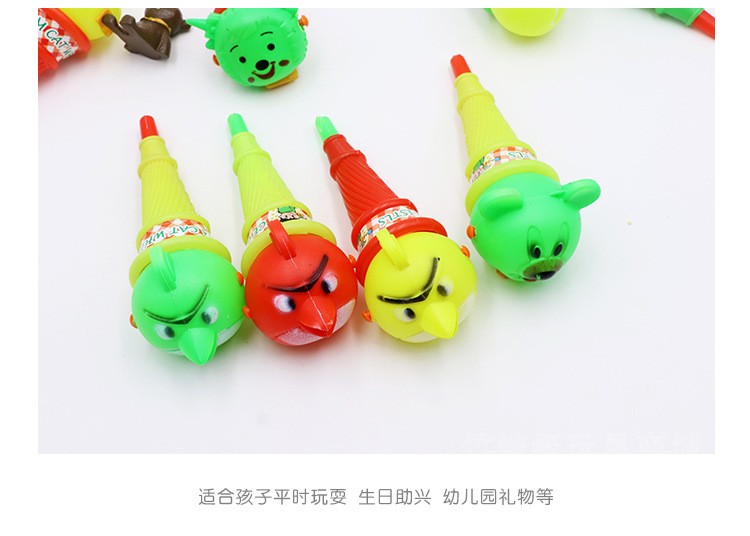 Children's Creative Ice Cream Blowouts Cartoon Sticking Tongue out Telescopic Whistle Party Horn Toy Kindergarten Small Gift