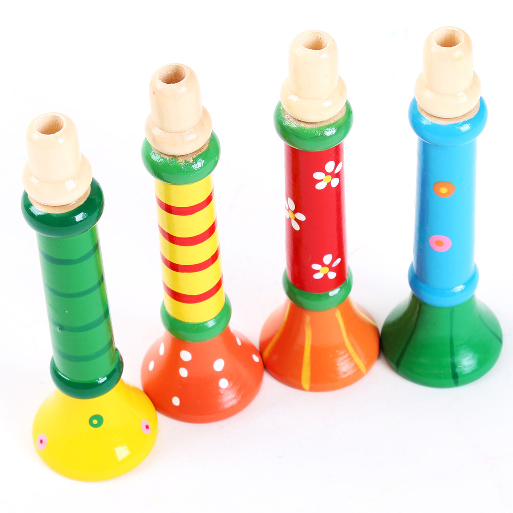 Wooden Small Horn Blowing Children's Whistle Toys Baby Playing Musical Instruments Early Education Educational Toys Wholesale Wooden Small Horn Blowing Children's Whistle Toys Baby Playing Musical Instruments Early Education Educational Toys Wholesale