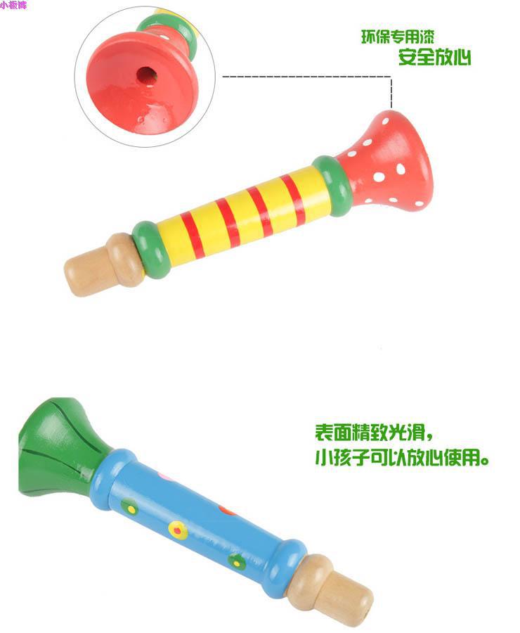 Wooden Small Horn Blowing Children's Whistle Toys Baby Playing Musical Instruments Early Education Educational Toys Wholesale Wooden Small Horn Blowing Children's Whistle Toys Baby Playing Musical Instruments Early Education Educational Toys Wholesale