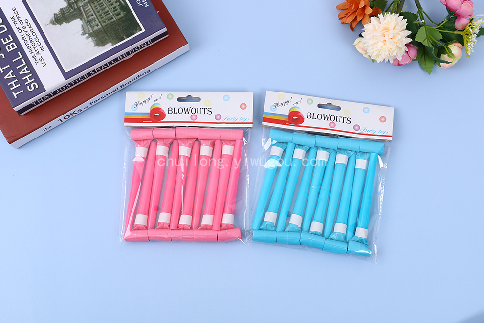 Solid Color Blowing Dragon Whistle Student Birthday Party Gifts Whistle Baby Party Horn Creative Children Whistle Small Toys