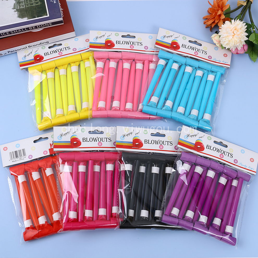 Solid Color Blowing Dragon Whistle Student Birthday Party Gifts Whistle Baby Party Horn Creative Children Whistle Small Toys