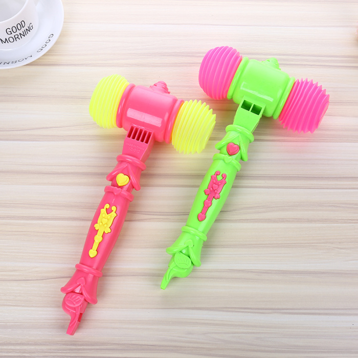 Creative new plastic horn hammer sound with a whistle hammer to help small hammer mini mini toys Creative new plastic horn hammer sound with a whistle hammer to help small hammer mini mini toys