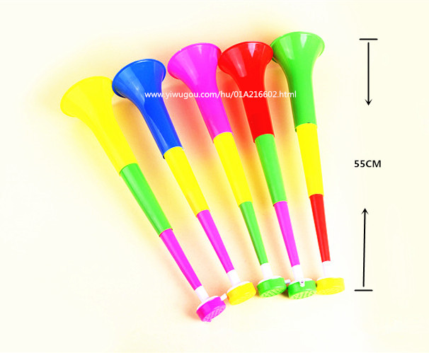 Children's educational toys plastic three-section whistle horn football support cover 57CM