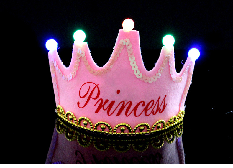 Factory Wholesale Cake Decoration Party Supplies Luminous Birthday Crown Cap Luminous Birthday Hat Headband Decorative Cap Factory Wholesale Cake Decoration Party Supplies Luminous Birthday Crown Cap Luminous Birthday Hat Headband Decorative Cap