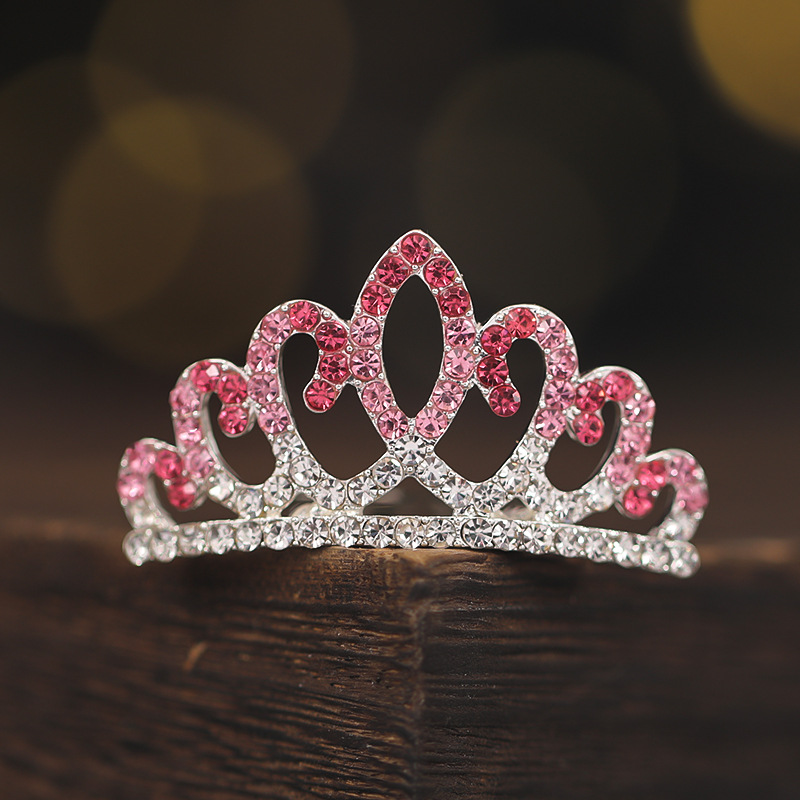 Children&#039;s Crown Headband Korean Style Cute Princess Hair Accessories Hair Comb Girl Baby Hair Comb Girl&#039;s Birthday Gift Crown