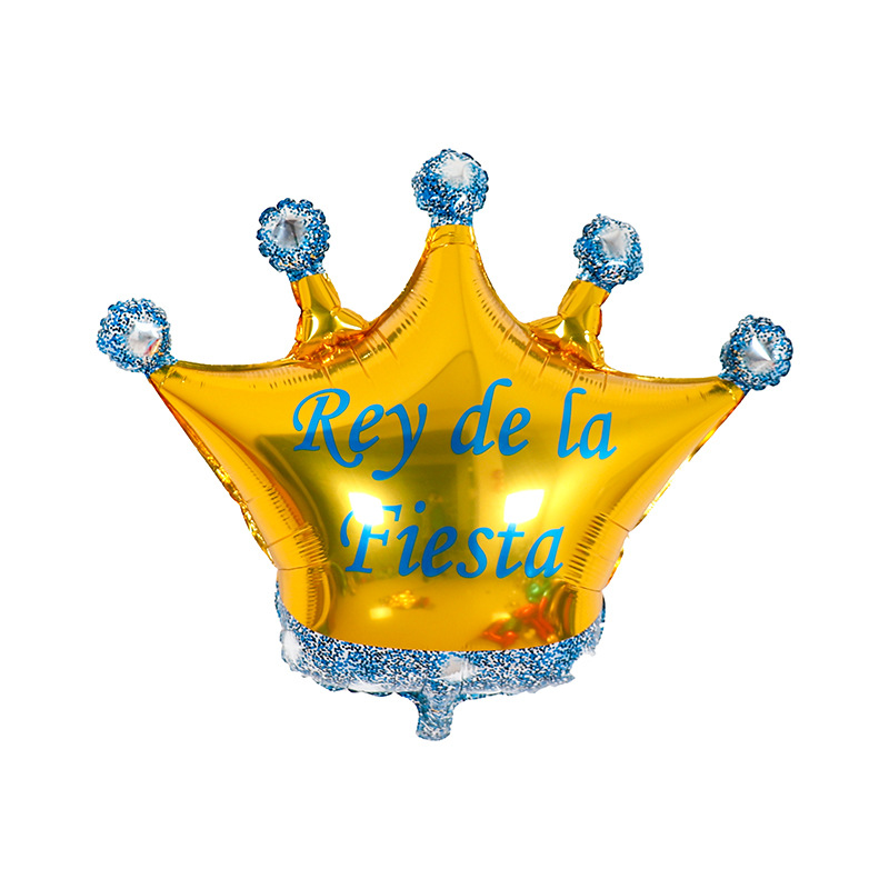 Crown Aluminum Balloon Children&#039;s Birthday Party Wedding Ceremony Decorative Aluminum Foil Balloon Party Supplies
