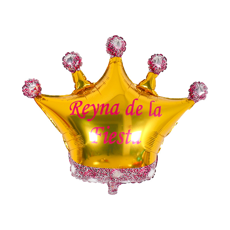 Crown Aluminum Balloon Children's Birthday Party Wedding Ceremony Decorative Aluminum Foil Balloon Party Supplies