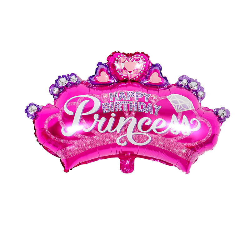 Crown Aluminum Balloon Children's Birthday Party Wedding Ceremony Decorative Aluminum Foil Balloon Party Supplies