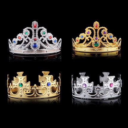 Party dress crown wholesale birthday crown tiara king crown tiara stage performance prop head