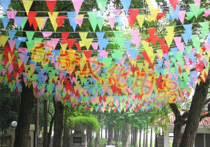 Wholesale line medium color triangle string string flag flag Wholesale line medium color triangle string string flag flag