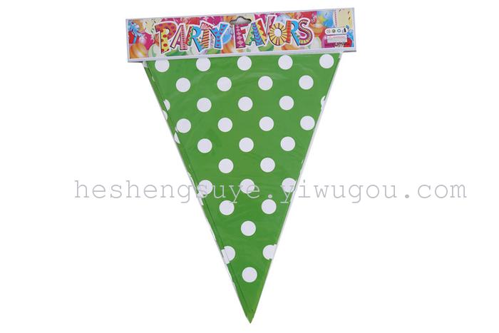 Birthday party decorations Hanging dots triangle flag Birthday party decorations Hanging dots triangle flag