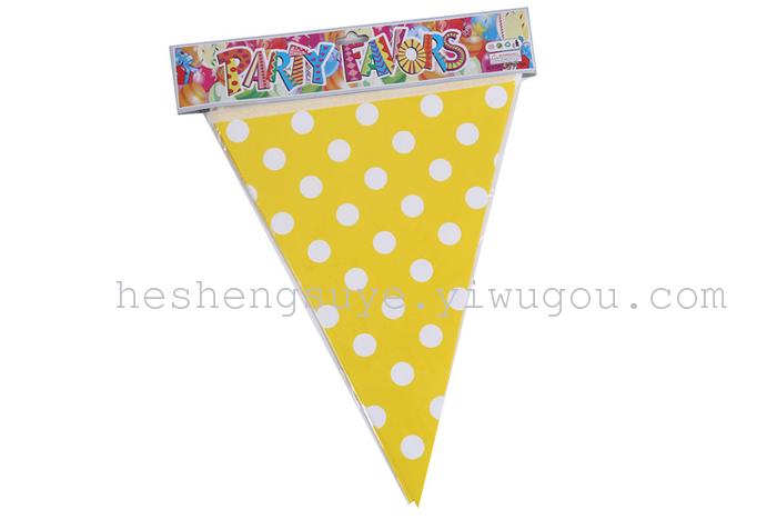 Birthday party decorations Hanging dots triangle flag Birthday party decorations Hanging dots triangle flag