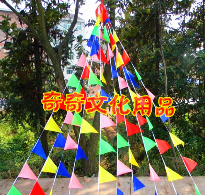 Wholesale small color selvage string flag triangle string flag Wholesale small color selvage string flag triangle string flag