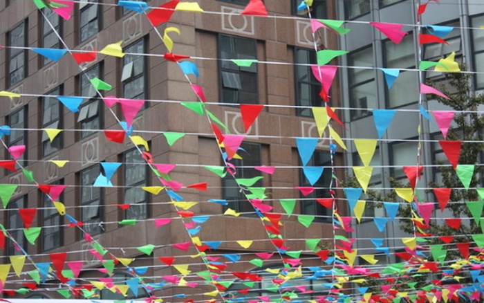 Wholesale medium color edge triangle string string flag flag Wholesale medium color edge triangle string string flag flag