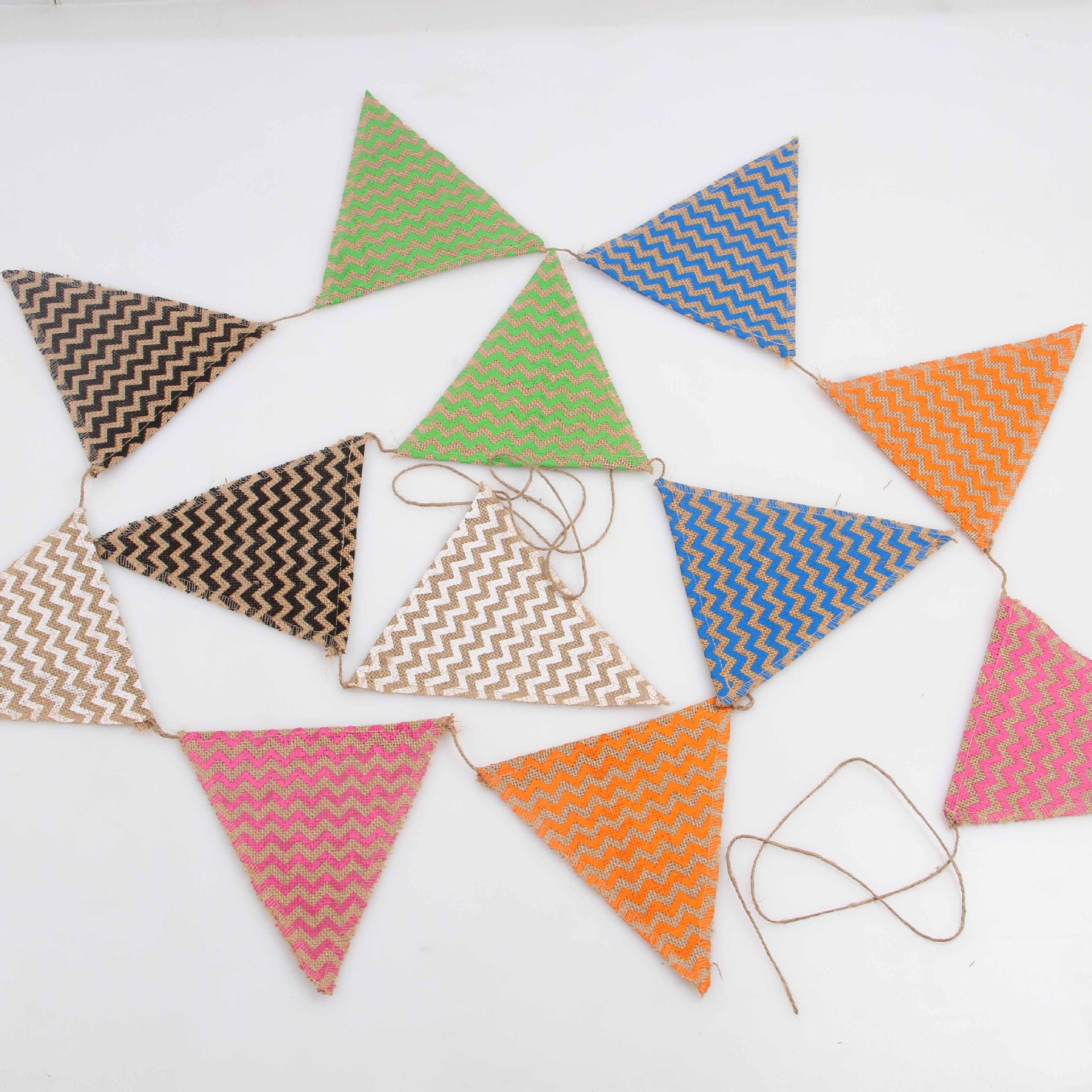 DIY Craftsmanship Christmas Wedding Party Decorative Azabu Triangle Flag Party Flag