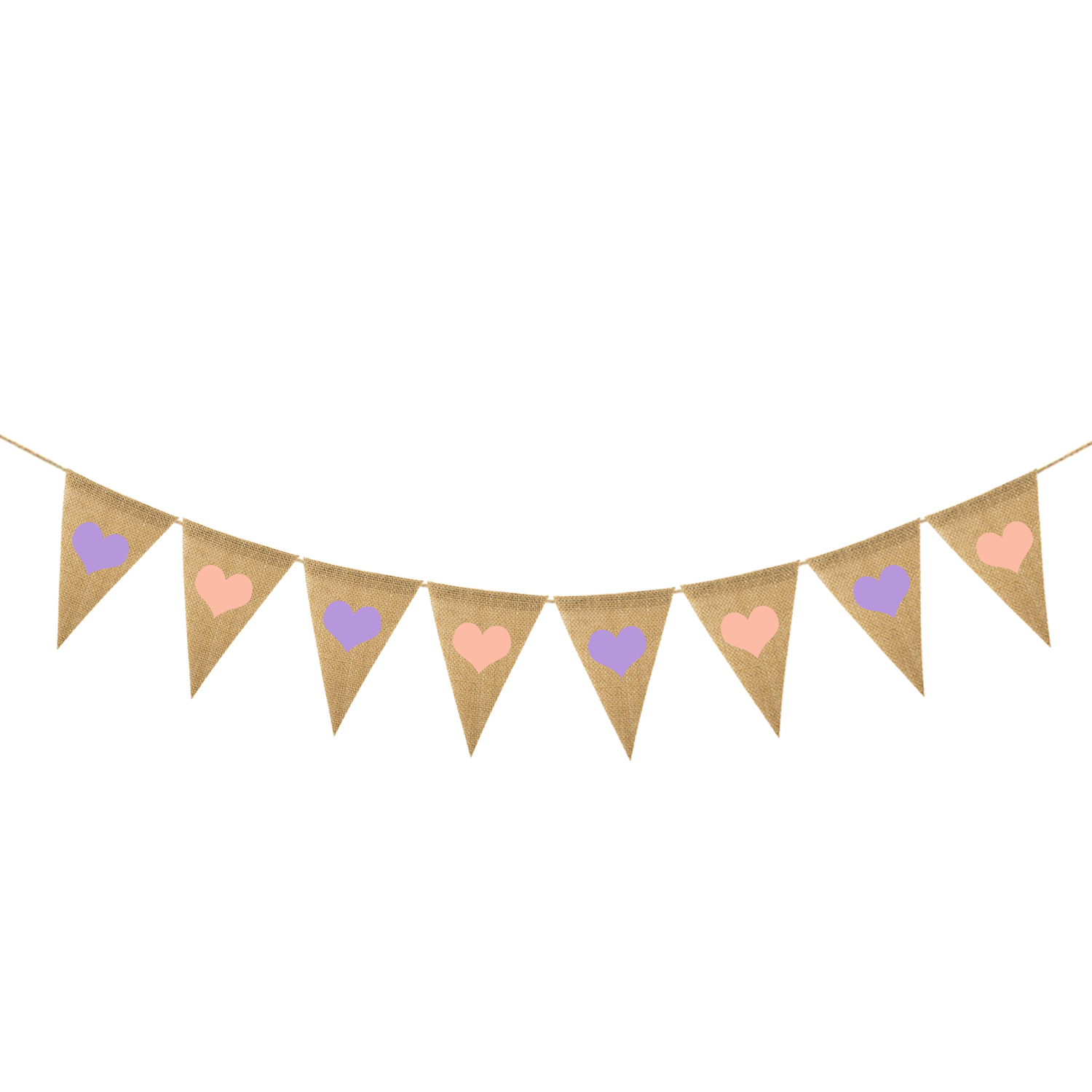 Wholesale Proposal Engagement Valentine&#039;s Day Party Decoration Garland Xo Xo Xo Love Linen Triangle Hanging Flag