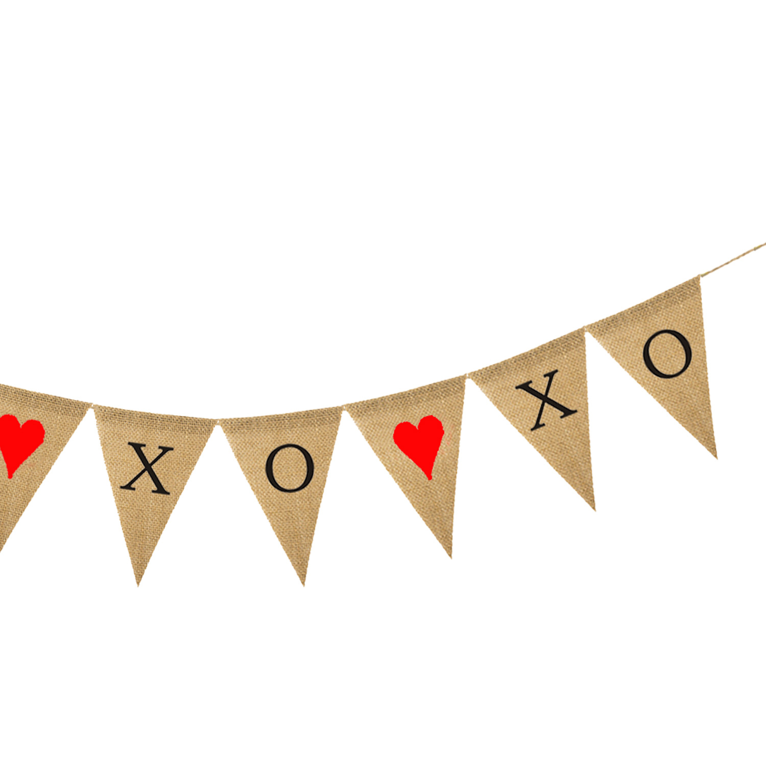 Wholesale Proposal Engagement Valentine's Day Party Decoration Garland Xo Xo Xo Love Linen Triangle Hanging Flag Wholesale Proposal Engagement Valentine's Day Party Decoration Garland Xo Xo Xo Love Linen Triangle Hanging Flag