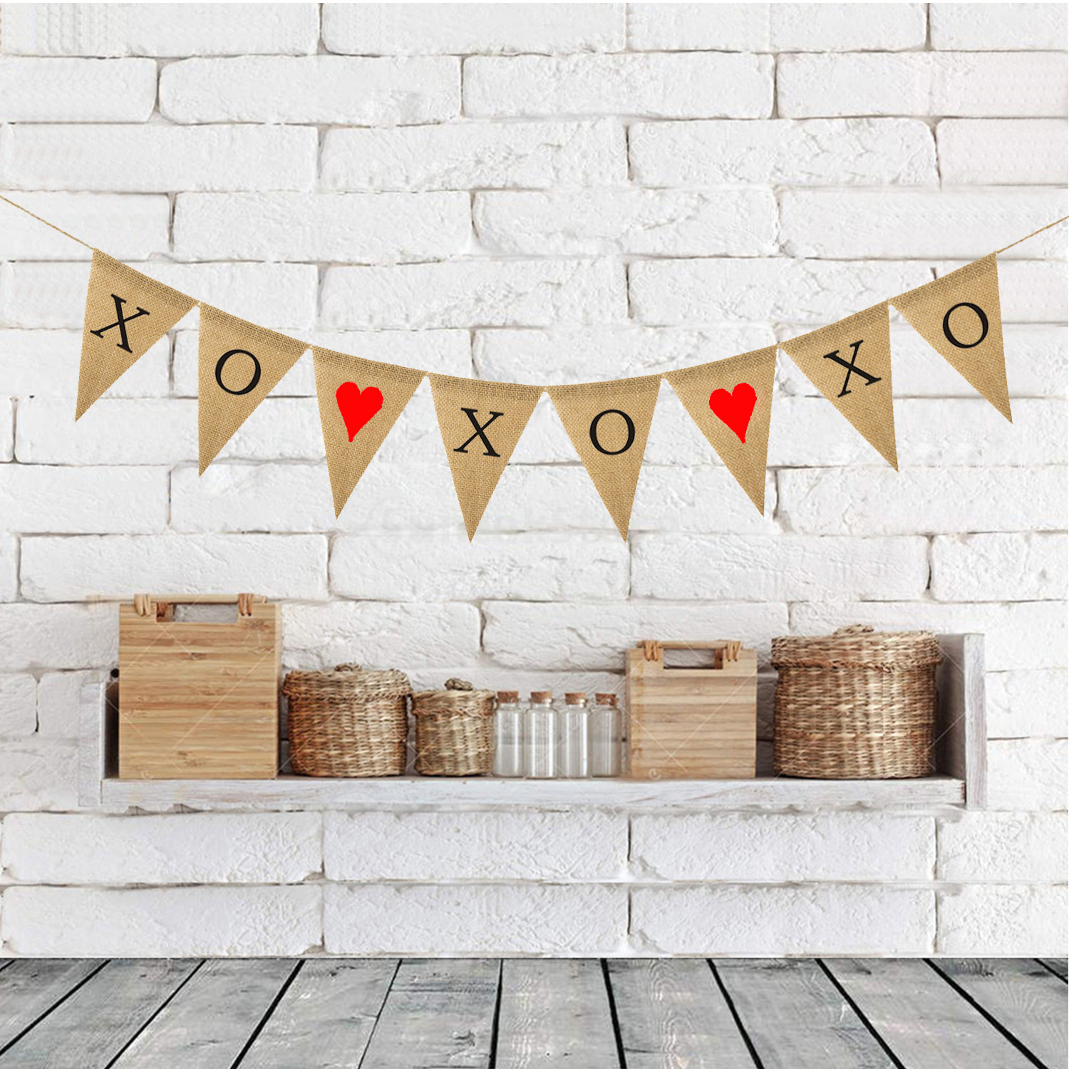 Wholesale Proposal Engagement Valentine's Day Party Decoration Garland Xo Xo Xo Love Linen Triangle Hanging Flag Wholesale Proposal Engagement Valentine's Day Party Decoration Garland Xo Xo Xo Love Linen Triangle Hanging Flag