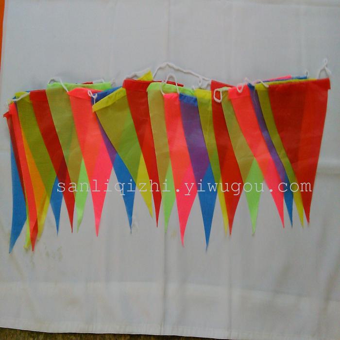 Colorful triangular string flag Triangle Lianqi festive wedding flag flags flag flag construction of outdoor products Colorful triangular string flag Triangle Lianqi festive wedding flag flags flag flag construction of outdoor products