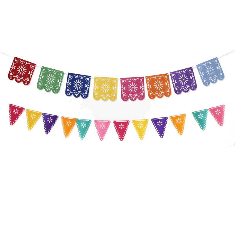 Factory Direct Sales Colorful Triangle Square Hollow out Garland Pinata Pinata Theme Carnival Party Pull Flag Factory Direct Sales Colorful Triangle Square Hollow out Garland Pinata Pinata Theme Carnival Party Pull Flag