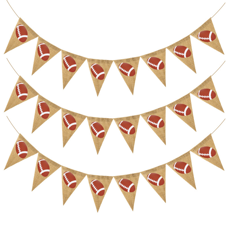 Factory Direct Sales Retro Style Linen Triangle Flag Pulling Sports Festival Red Decorative Party String Flag Pulling Flag Factory Direct Sales Retro Style Linen Triangle Flag Pulling Sports Festival Red Decorative Party String Flag Pulling Flag