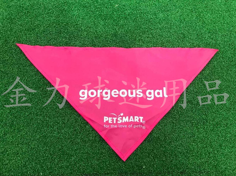 Red triangle scarf pet neck flag flag manufacturers direct sales