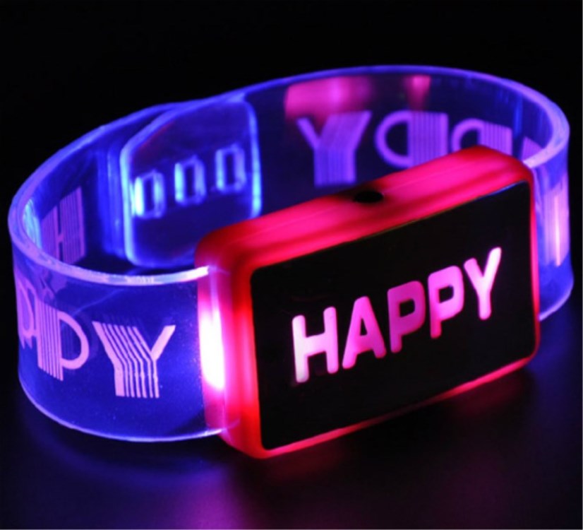 The new LED flashlight bracelet with luminous bracelet and luminous bracelet can customize the customer&#039;s logo.