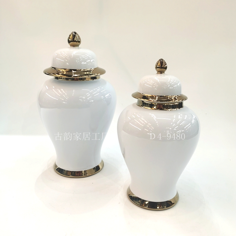 Guyun Home Factory Hot Selling Creative Ceramic Crafts Light Luxury Decoration Handmade High Temperature Vase Candy Box