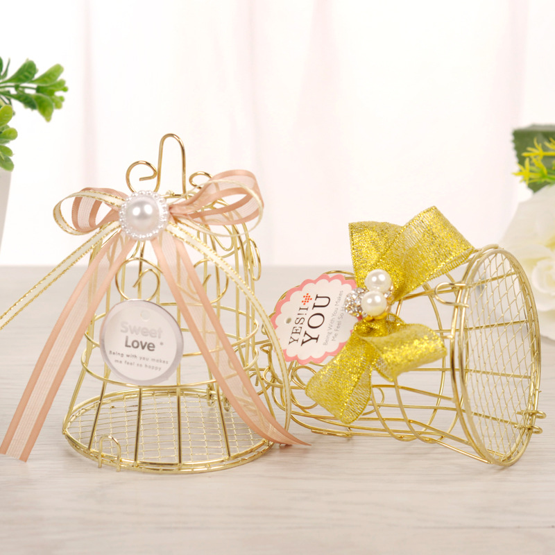 European Creative Xi Candy Box Iron Hollow Wedding Candy Gift Box Wedding Supplies Personality Candy Box Wholesale