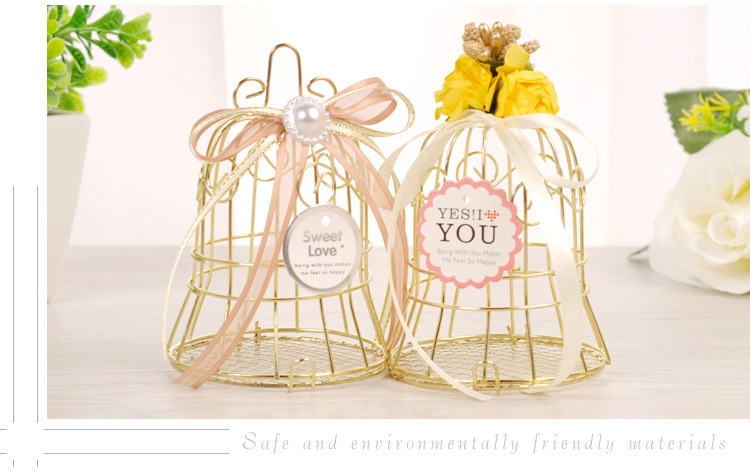 European Creative Xi Candy Box Iron Hollow Wedding Candy Gift Box Wedding Supplies Personality Candy Box Wholesale