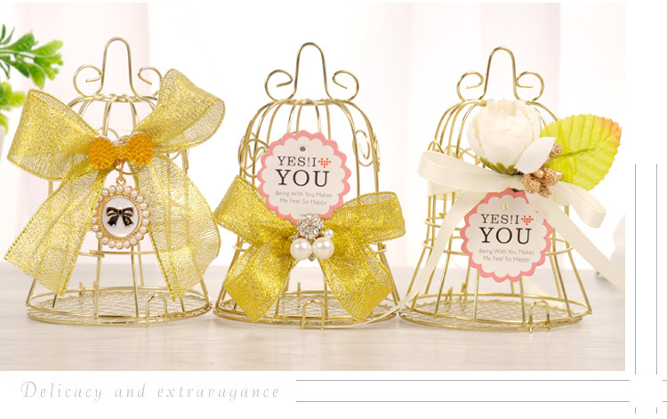 European Creative Xi Candy Box Iron Hollow Wedding Candy Gift Box Wedding Supplies Personality Candy Box Wholesale