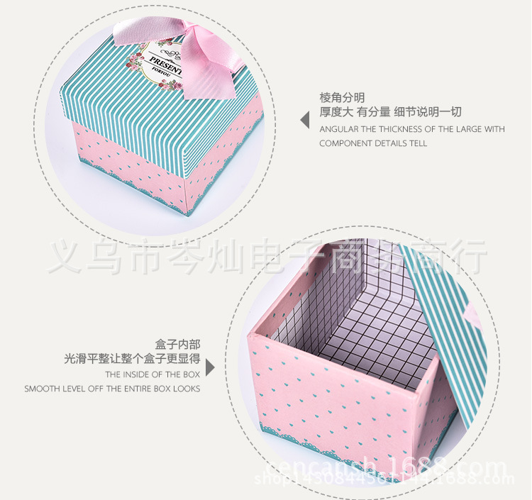 New rectangular candy box wholesale jewelry packaging gift box manufacturers gift box spot black paper box processing