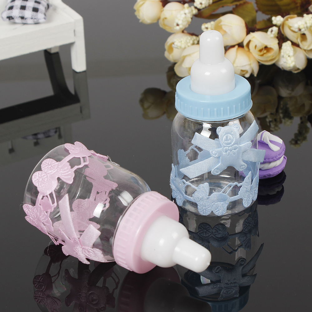 Creative Personalized European Custom Feeding Bottle Candy Box Gift Box Baby First Month Old 100 Days Old Years Old Factory Direct Sales