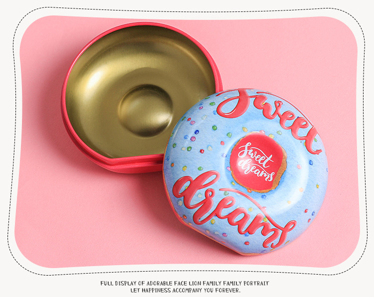 New creative wedding gift box wholesale Korean wedding candy box tinplate trumpet baby full moon candy box