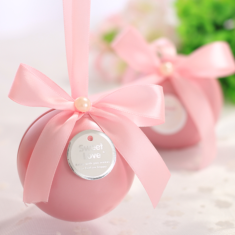The new candy box creative heart of the marriage married romantic Korean gift box tinplate candy box