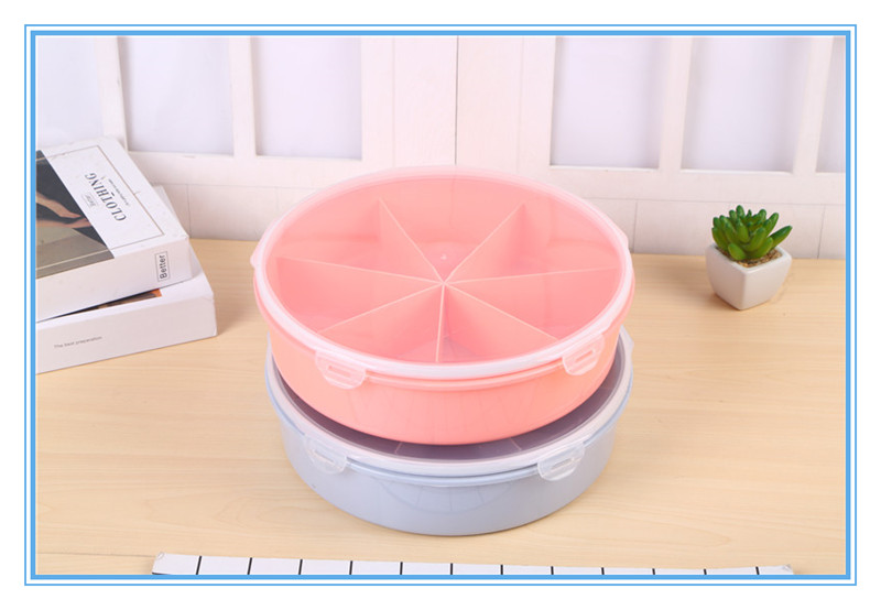Compartment fruit tray dry fruit box with lid nut fruit candy box sealed container
