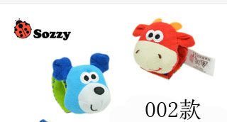 Sozy Baby Watch Band Wrist Rattle Animal Wrist Strap