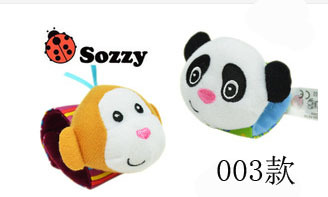 Sozy Baby Watch Band Wrist Rattle Animal Wrist Strap