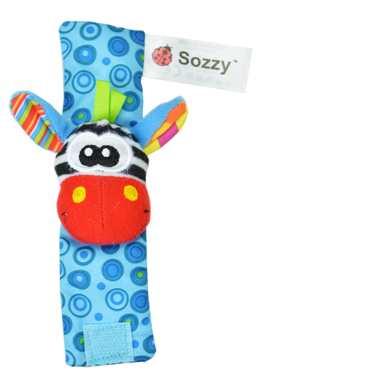 Sozy Baby Watch Band Wrist Rattle Animal Wrist Strap