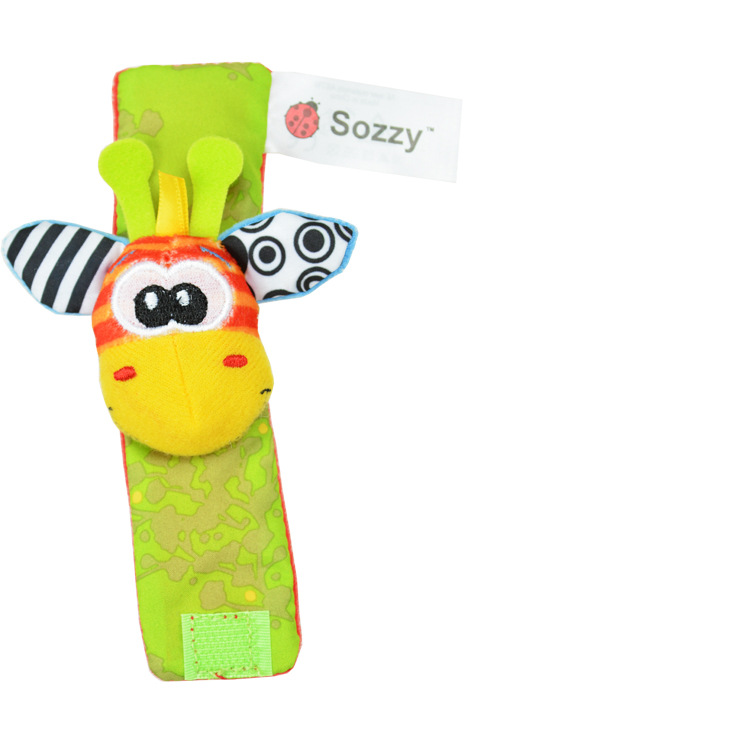 Sozy Baby Watch Band Wrist Rattle Animal Wrist Strap