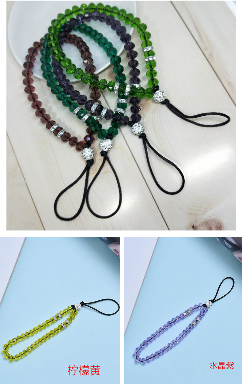 2020 New Handmade Crystal Beads Fashion Mobile Phone Lanyard DIY Korean Style Jade Beads Short Wrist Lanyard Wholesale 2020 New Handmade Crystal Beads Fashion Mobile Phone Lanyard DIY Korean Style Jade Beads Short Wrist Lanyard Wholesale