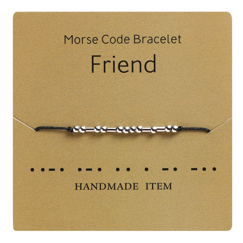 Cross-Border Hot Sale Moss Password Alphabet Number Couple Bracelet Moss Password Bracelet Wrist Ring